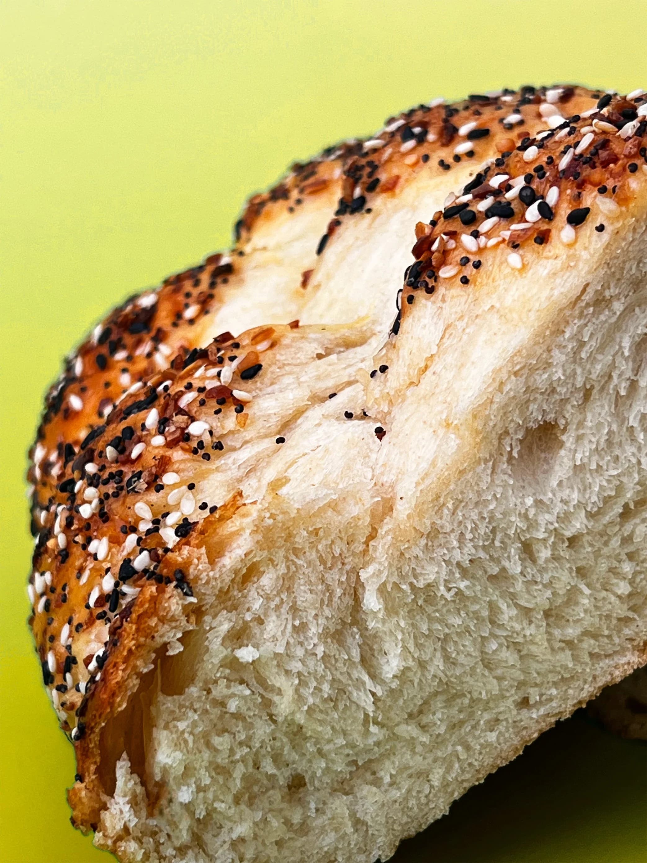 Challah bread detail